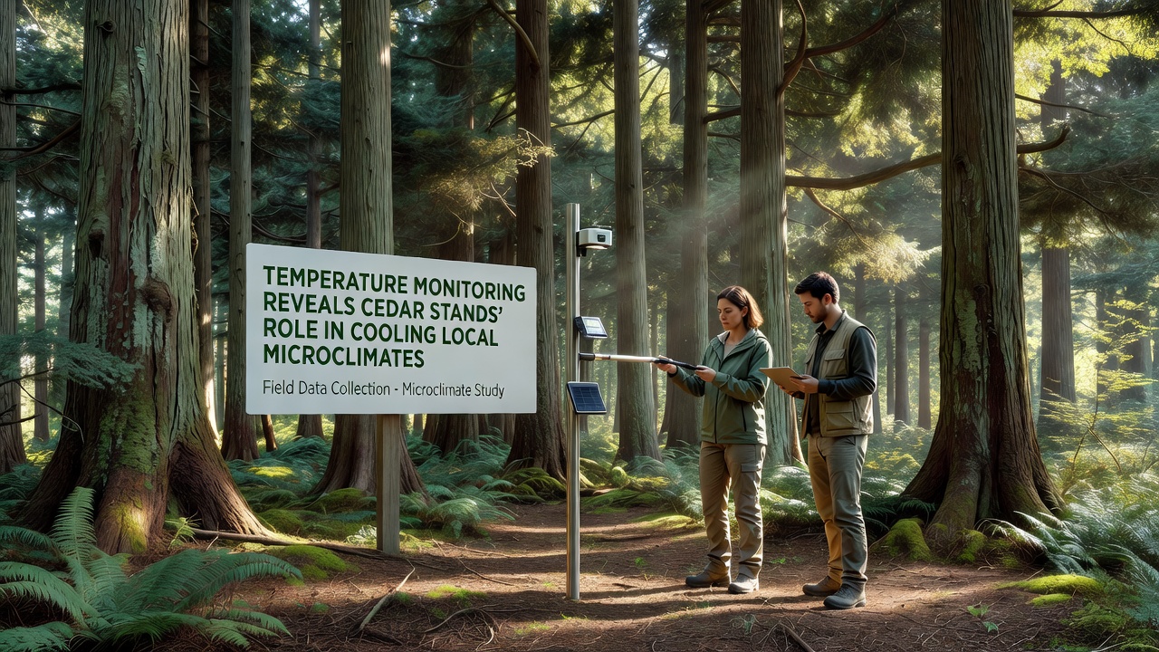 Temperature Monitoring Reveals Cedar Stands' Role in Cooling Local Microclimates